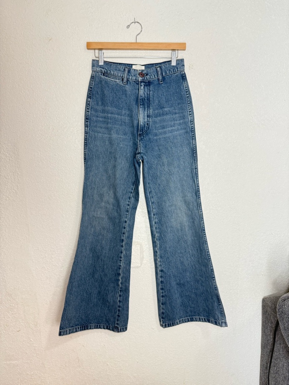 DOEN HIGH RISE WIDE LEG JEANS SIZE 24